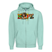 Seafoam hope juneteenth Zipper Hoodie - AdoDesignShop