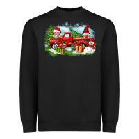 Christmas Gnomes Truck Heavyweight Sweatshirt | Teevron