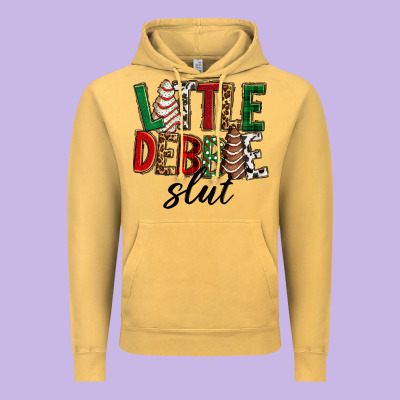 Vintage Hoodie Little debbie slut Christmas