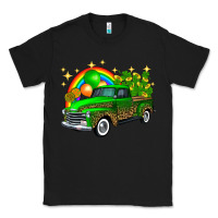 Black st patricks shamrock gold rainbow balloon candy truck Classic Tee - FaDigitalArtStudio