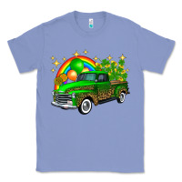 Colony Blue st patricks shamrock gold rainbow balloon candy truck Classic Tee - FaDigitalArtStudio
