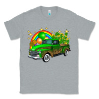 Heather Grey st patricks shamrock gold rainbow balloon candy truck Classic Tee - FaDigitalArtStudio