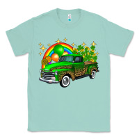 Seafoam st patricks shamrock gold rainbow balloon candy truck Classic Tee - FaDigitalArtStudio