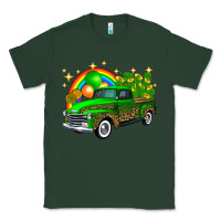 Sports Green st patricks shamrock gold rainbow balloon candy truck Classic Tee - FaDigitalArtStudio