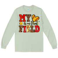 Matcha my heart is on that field softball Long Sleeve Tee - AdoDesignShop