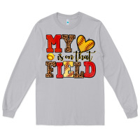 Moon Dust my heart is on that field softball Long Sleeve Tee - AdoDesignShop