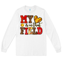 My Heart Is On That Field Softball Long Sleeve Tee | Teevron