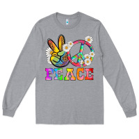 Heather Grey lgbtq peace and sembols Long Sleeve Tee - HRA Design Shop