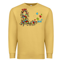 Antique Gold autism awareness Premium Sweatshirt - MaliasSmallBusiness