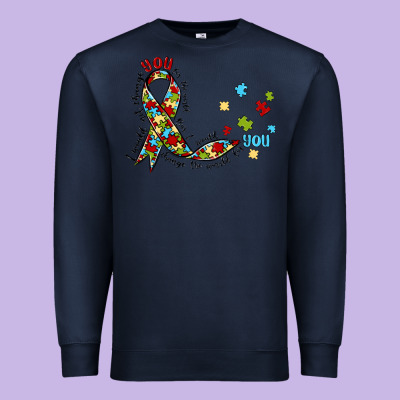Autism Awareness Premium Sweatshirt Designed By Maliassmallbusiness
