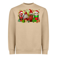 Christmas Gnome Coffee Cups Heavyweight Sweatshirt | Teevron