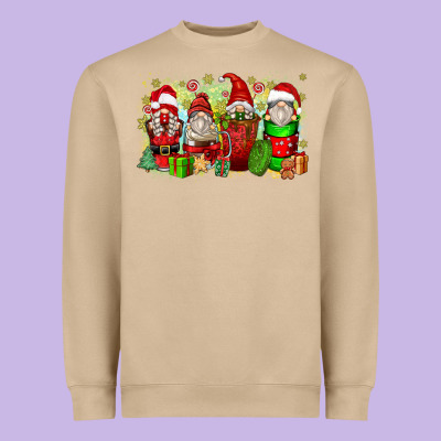 Heavyweight Sweatshirt Christmas gnome coffee cups