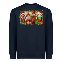 Navy Christmas gnome coffee cups Heavyweight Sweatshirt - Zillion Design Studio