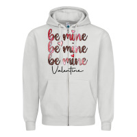 Dove Grey be mine valentine Zipper Hoodie - JahusDesignShop