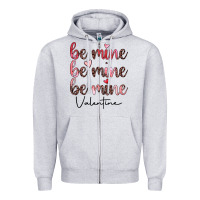 Heather Grey be mine valentine Zipper Hoodie - JahusDesignShop