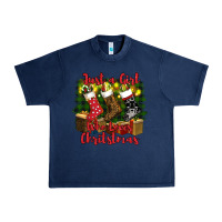 Navy just a girl who loves christmas Urban Heavy Tee - RanaPortraitStore