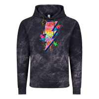 Cloud Black lightning bolt autism Vintage Hoodie - Zillion Design Studio