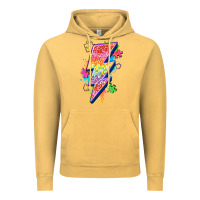 Vintage Mustard lightning bolt autism Vintage Hoodie - Zillion Design Studio