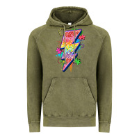 Vintage Olive lightning bolt autism Vintage Hoodie - Zillion Design Studio