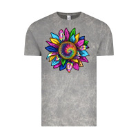 Cloud Rock tie dye sunflower Vintage Tee - texasbilliewilder
