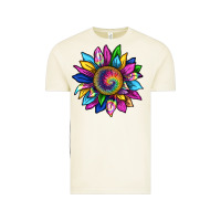 Vintage Arctic tie dye sunflower Vintage Tee - texasbilliewilder