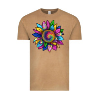 Vintage Camel tie dye sunflower Vintage Tee - texasbilliewilder