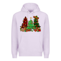Lilac Mexican Christmas trees Premium Hoodie - NancyCooperArtShop
