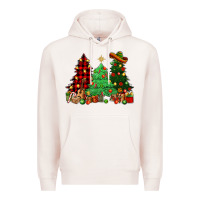 Pale Pink Mexican Christmas trees Premium Hoodie - NancyCooperArtShop