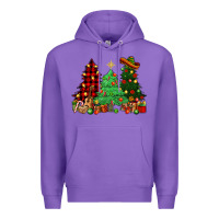 Purple Mexican Christmas trees Premium Hoodie - NancyCooperArtShop