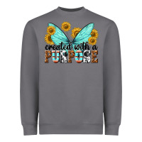 Storm created with a purpose Heavyweight Sweatshirt - texasbilliewilder