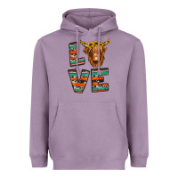 Lavender love highland cow Heavyweight Hoodie - Jasminsmagicworld