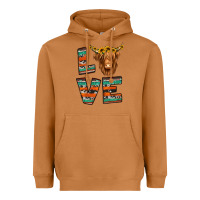 Meerkat love highland cow Heavyweight Hoodie - Jasminsmagicworld