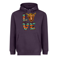 Plum love highland cow Heavyweight Hoodie - Jasminsmagicworld