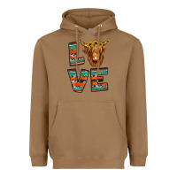 Toasted Coconut love highland cow Heavyweight Hoodie - Jasminsmagicworld