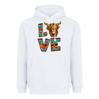 White love highland cow Heavyweight Hoodie - Jasminsmagicworld