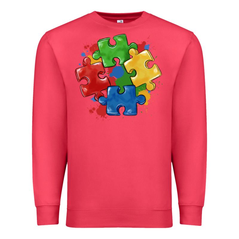 Autism Puzzles Premium Sweatshirt by MaliasSmallBusiness | Teevron