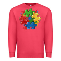 Cardinal autism puzzles Premium Sweatshirt - MaliasSmallBusiness