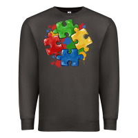 Smoke autism puzzles Premium Sweatshirt - MaliasSmallBusiness