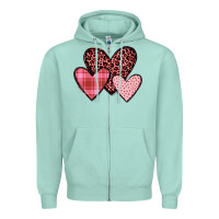 Seafoam hearts Zipper Hoodie - JahusDesignShop