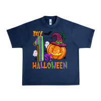 Navy my 1st halloween Urban Heavy Tee - Zillion Design Studio