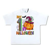 White my 1st halloween Urban Heavy Tee - Zillion Design Studio