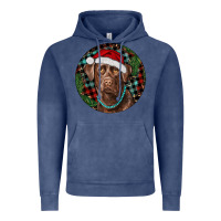 Vintage Denim Labrador Retriever Christmas Vintage Hoodie - RanaPortraitStore