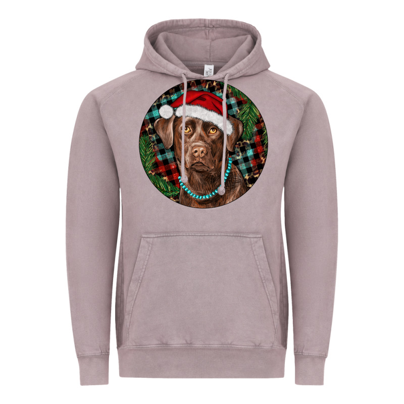 Labrador Retriever Christmas Vintage Hoodie by RanaPortraitStore | Teevron