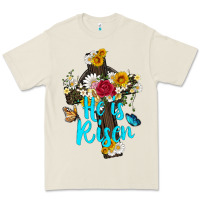 Bone he is rısen with cross and butterfly Premium Tee - Artiststas