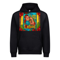 Black hundred percent latina strong woman Urban Hoodie - Jasminsmagicworld