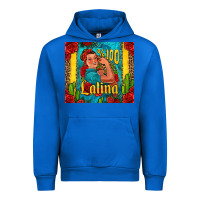 Cobalt hundred percent latina strong woman Urban Hoodie - Jasminsmagicworld