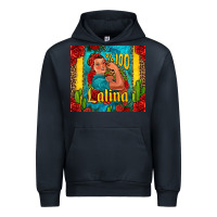 Navy hundred percent latina strong woman Urban Hoodie - Jasminsmagicworld