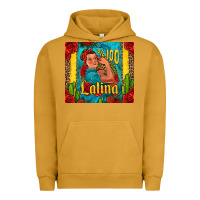 Pigment Peanut Butter hundred percent latina strong woman Urban Hoodie - Jasminsmagicworld