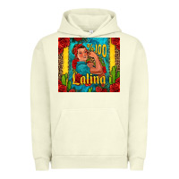 Pigment Pistachio hundred percent latina strong woman Urban Hoodie - Jasminsmagicworld