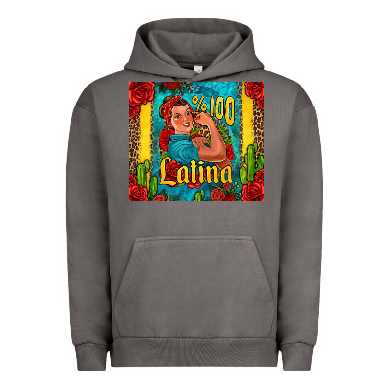 Hundred Percent Latina Strong Woman Urban Hoodie by Jasminsmagicworld | Teevron